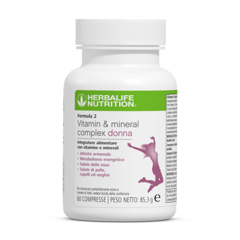 Formula 2 Vitamin & Mineral Complex Donna 60 Compresse PV25